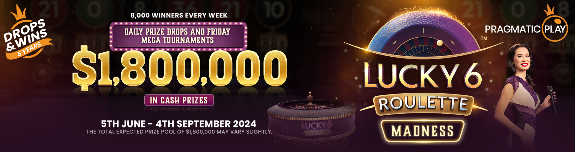 Lucky 6 Roulette Madness!