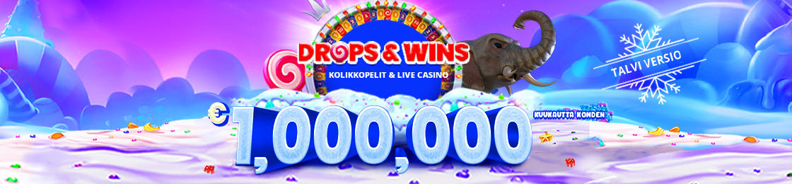 Drops & Wins Talviversioturnaus Kolikkopeleihin ja Live Casinolle