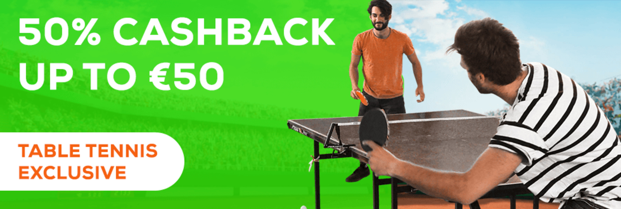Cashback on Table Tennis Tournaments
