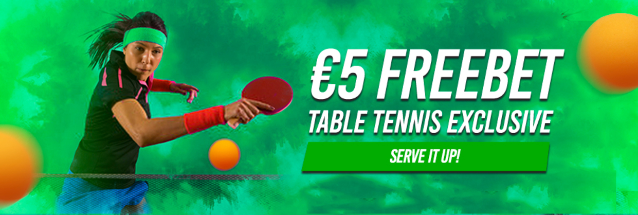Freebet on Table Tennis Matches