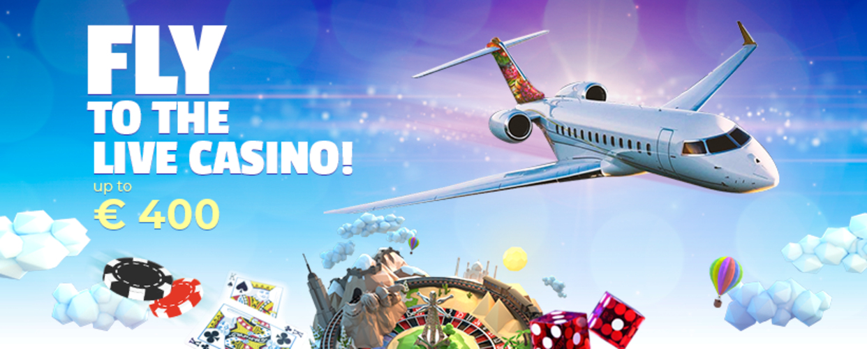 Fly to the live casino!